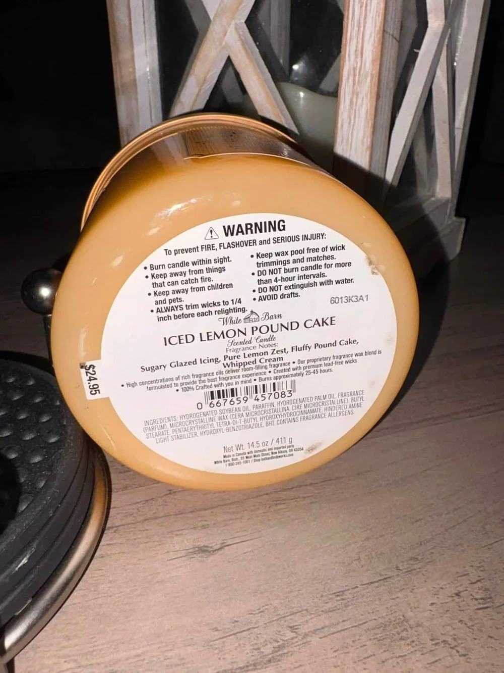 Iced Lemon Pound Cake Candle